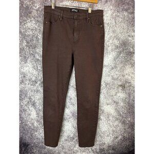 Buffalo Jeans Womens 6 Brown Hannah High Rise Skinny Jegging Sleek Modern Ride
